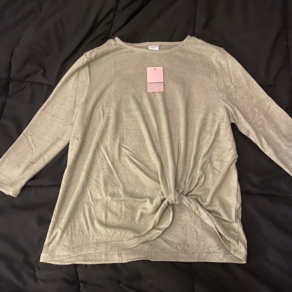 Ladies front knot top